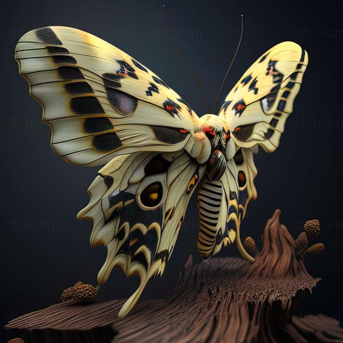 3D модель Parnassius boedromius (STL)